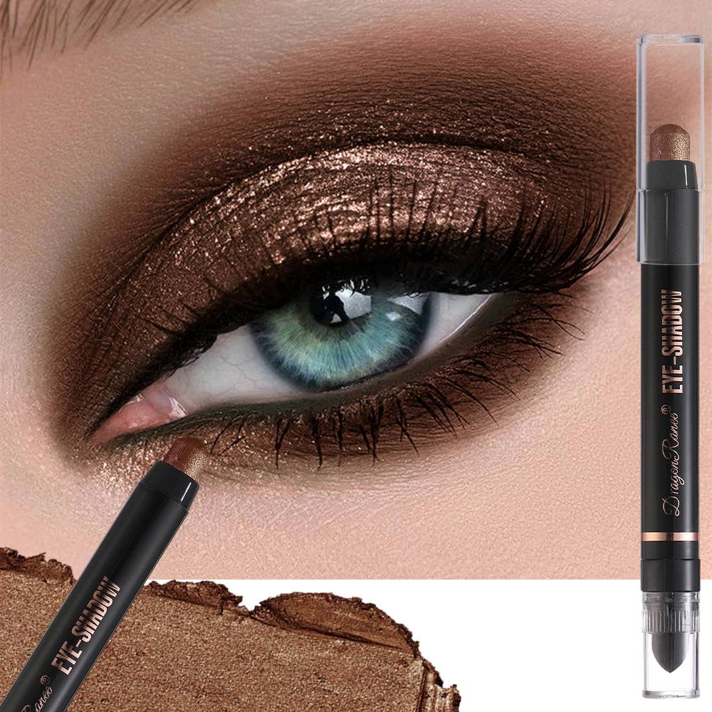 Eyeshadow Pen Set, Pearlescent Eyeshadow, Versatile One-Touch Shaped Eyeshadow, High-Gloss, Delicate Silky Eyeshadow Pen with Fi Zpaxo