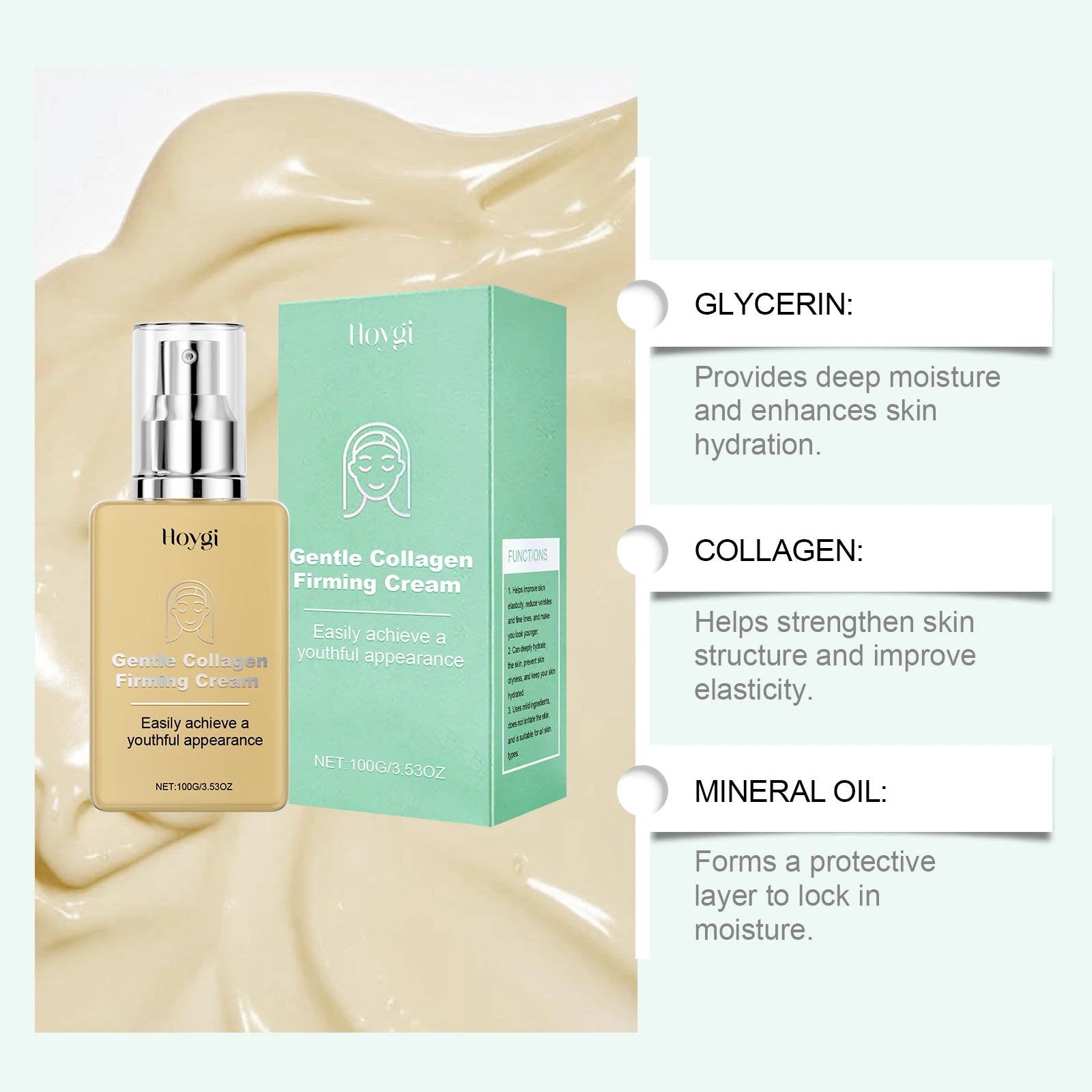 Hoygi Collagen Firming Cream – Hydrate, Brighten & Firm Skin Collagen Face Cream Zpaxo