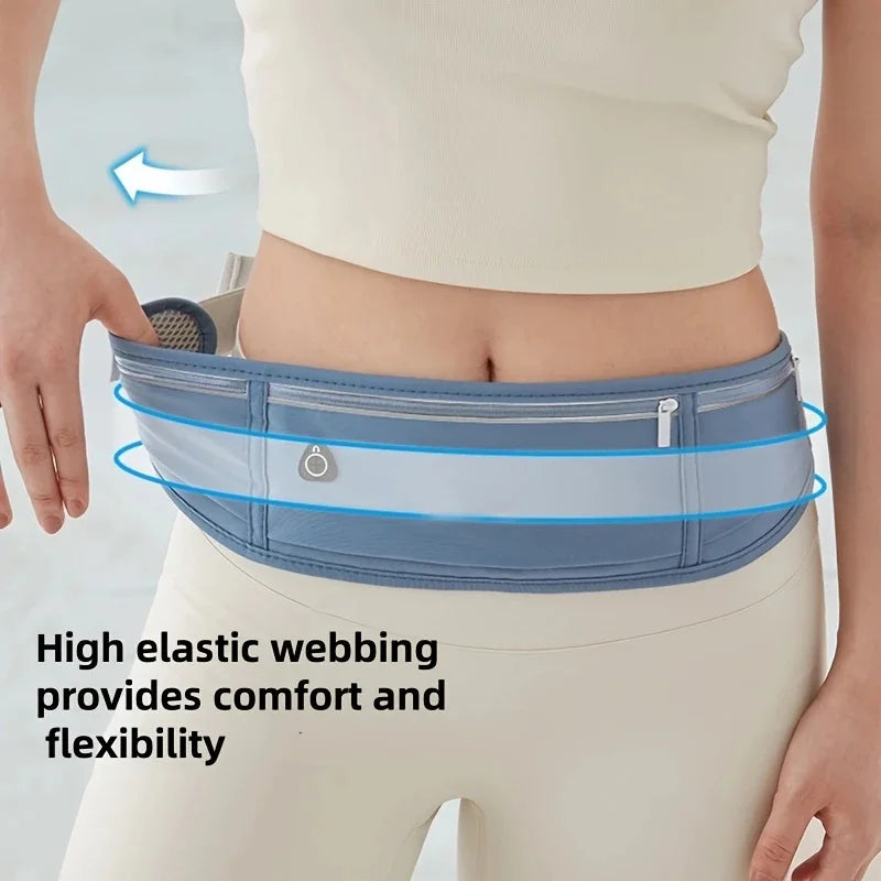 Waist Double Pocket Fanny Waterproof Cell Phone Belt Casual Traveling