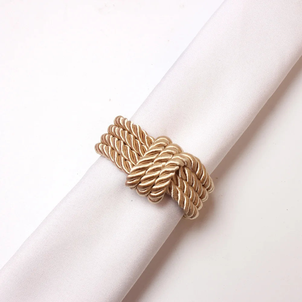 Woven Rope Napkin Ring – Rustic Table Decor for Any Occasion