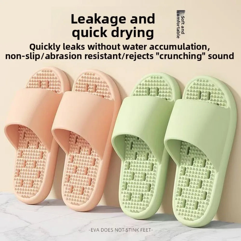 Leakage Quick-drying Thick-soled Massage Breathable Cooling Slippers