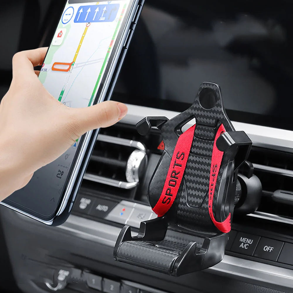 360° Car Vent Phone Holder – Anti-Slip Locking Mount Bracket Car Phone Mount Zpaxo