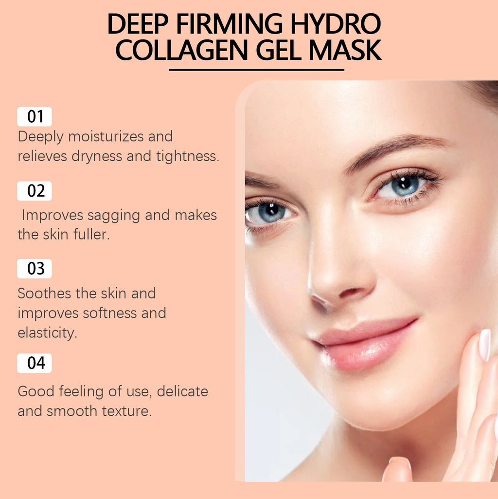 Collagen Moisturizing Mask Deep Hydration Lock Soothing Redness Cuticle Repair Long-Lasting Moisturization Hydrating Face Mask Zpaxo