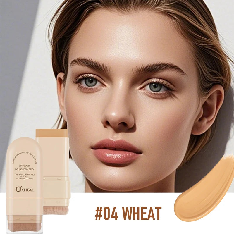 Rotating Concealer Foundation Stick Moisturizing Lightweight Conceals Zpaxo 36054-04