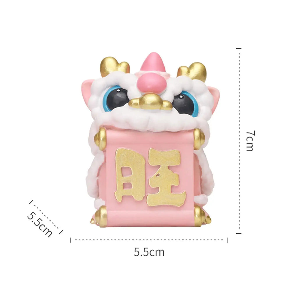 Chinese Lucky Lion Dance Figurine – Feng Shui Desktop Ornament Decorative Figurine Zpaxo