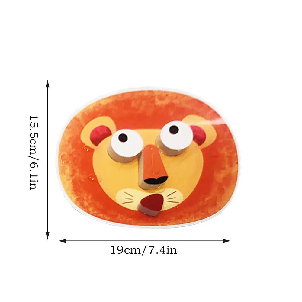 Toddler Bath Puzzle Bathtub Toddler Puzzle Toy Develop Fine Motor Skills Wall Suction Foam Activity for Kindergarten Home Travel Zpaxo United States lion