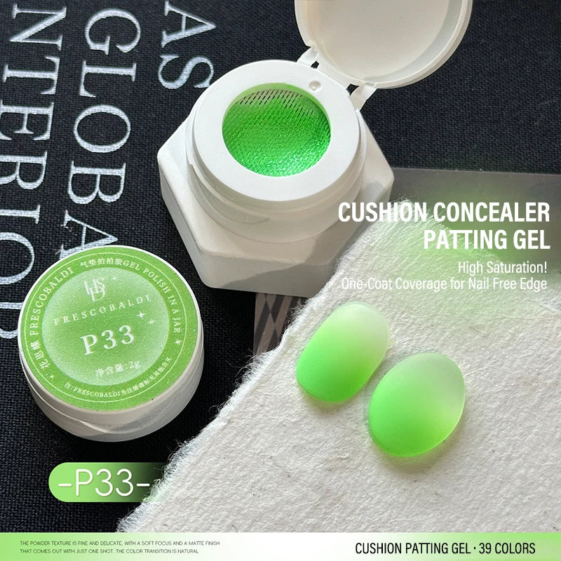 Nail Air Cushion Patting Gel Black Ombre Polish UV LED Gradient Blush