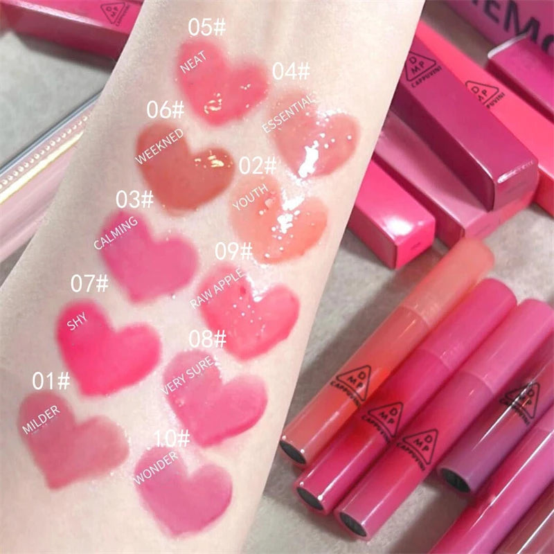 Juice Mirror Water Lip Gloss Moisturizing Hydrating Sexy Lip Tint Waterproof Liquid Lipstick Lipgloss Makeup Korean Cosmetics Zpaxo