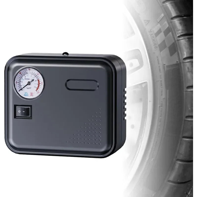 DC 12V Car Tire Inflator – Portable Air Pump with LED Light