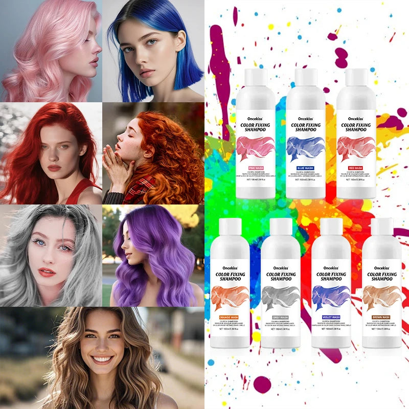 Temporary Hair Shampoo Instant Dye Semi-permanent Wash Emi Permanent Zpaxo