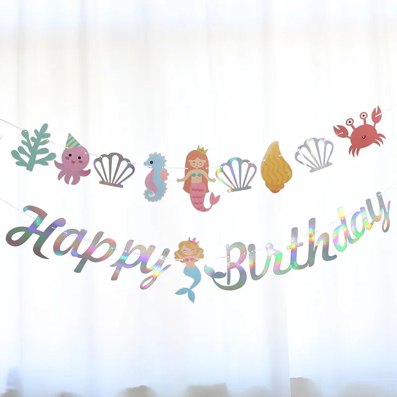 Colourful Banners Happy Birthday Letter Hanging Festive Decorations