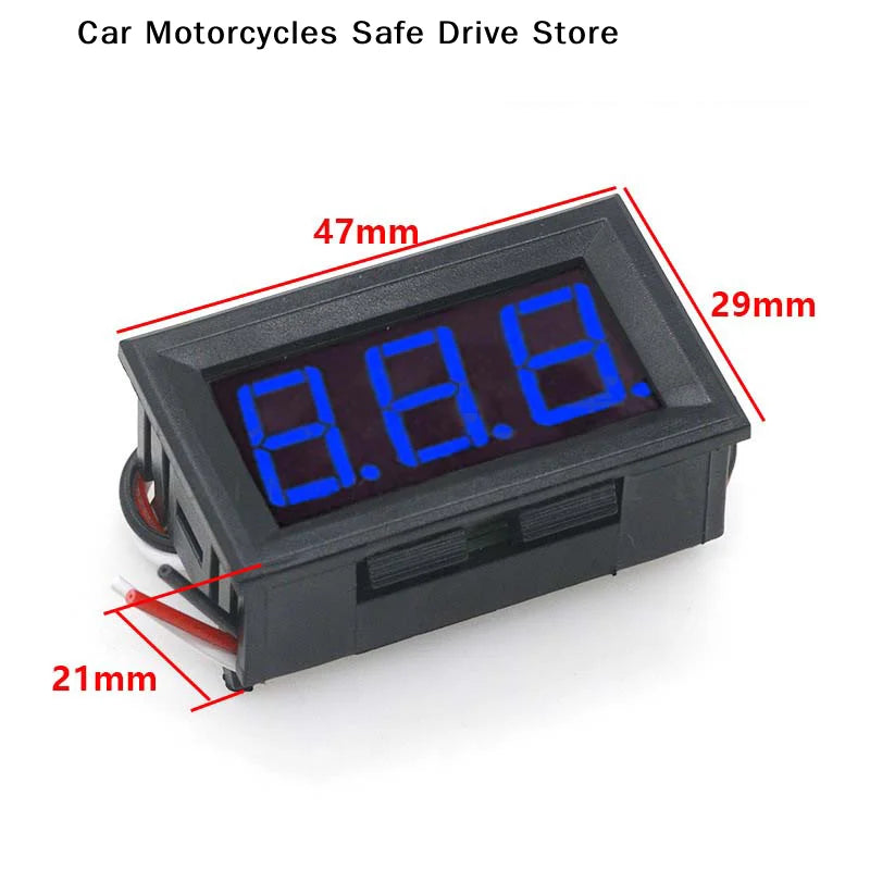 Three-wire Digital Voltmeter Meter DC 100V 10A Ammeter Dual Volt