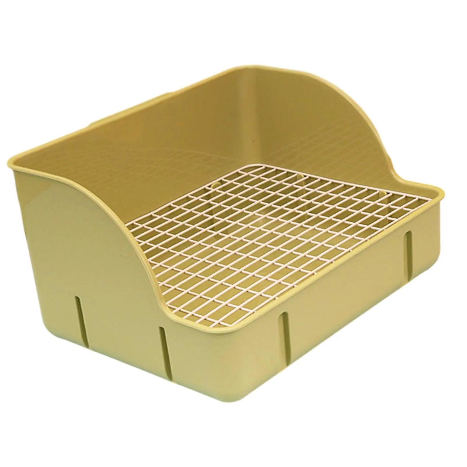 Rabbit Litter Box Durable Small Animals Litter Tray Corner Toilet Box for Ferrets Guinea Pigs Hamster Rats Cage Accessories Zpaxo green steel mesh