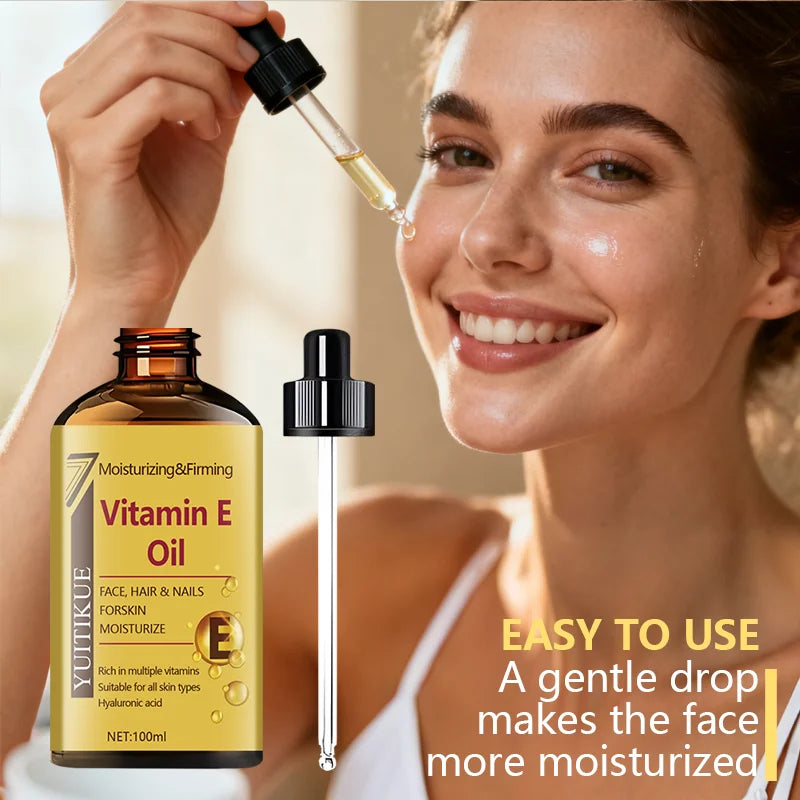 YUTIKUE Vitamin E Oil 100ml – Moisturizing Face, Hair & Nail Serum Vitamin E Face Oil Zpaxo