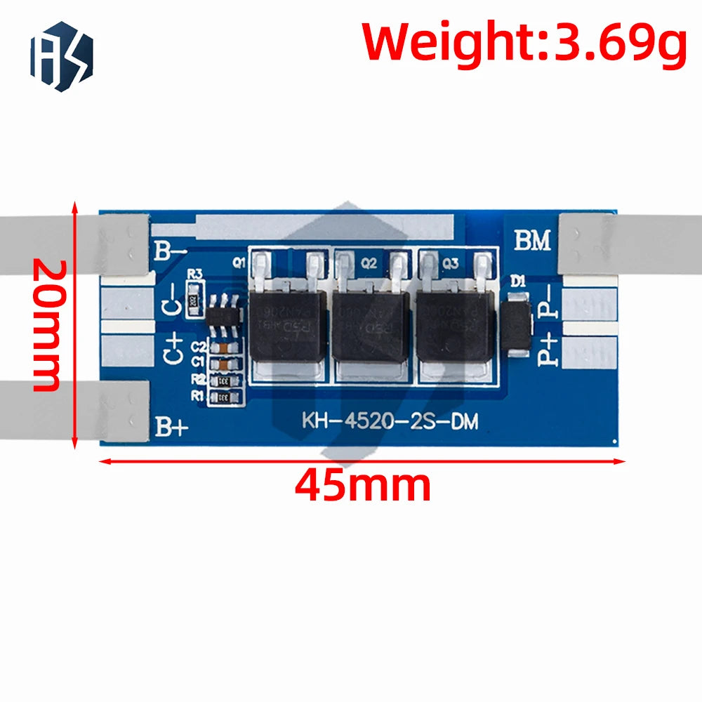 7 4V 2S Lithium Battery Protection Board 18650 26650 Polymer Cell Zpaxo