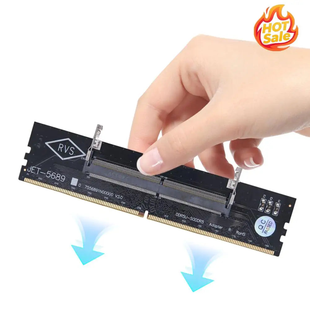 DDR5 Laptop To Desktop Memory Connector Converter Adaptor Multi-Purpose Test Protect Adapter for PC Computer DIY Accessory Zpaxo