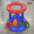 Inflatable Water Basketball Hoop – Pool Float Toy for Kids Inflatable Pool Toy Zpaxo Basketball set