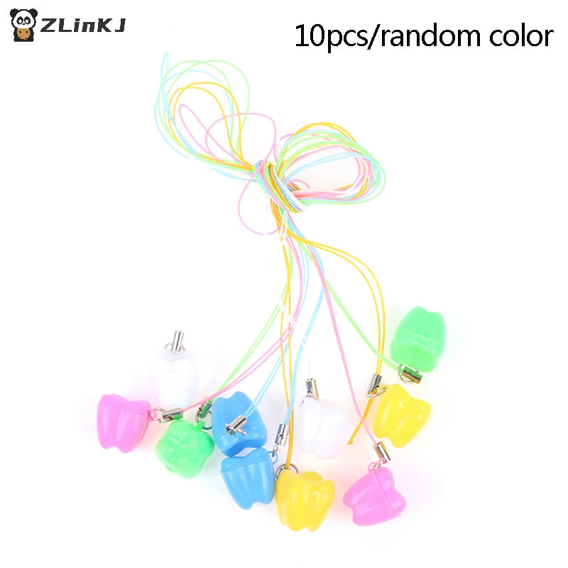 ▶10pcs Colorful Baby Kids Tooth Storage Box Organizer Milk Box Children's Souvenir Save Baby Teeth Keepsake Holder Zpaxo