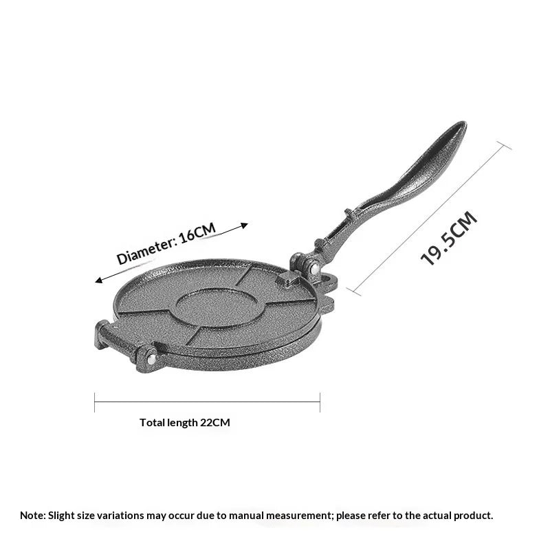 Aluminum Alloy Tortilla Press – Tortilla & Dumpling Skin Maker Tortilla Press Zpaxo Black S