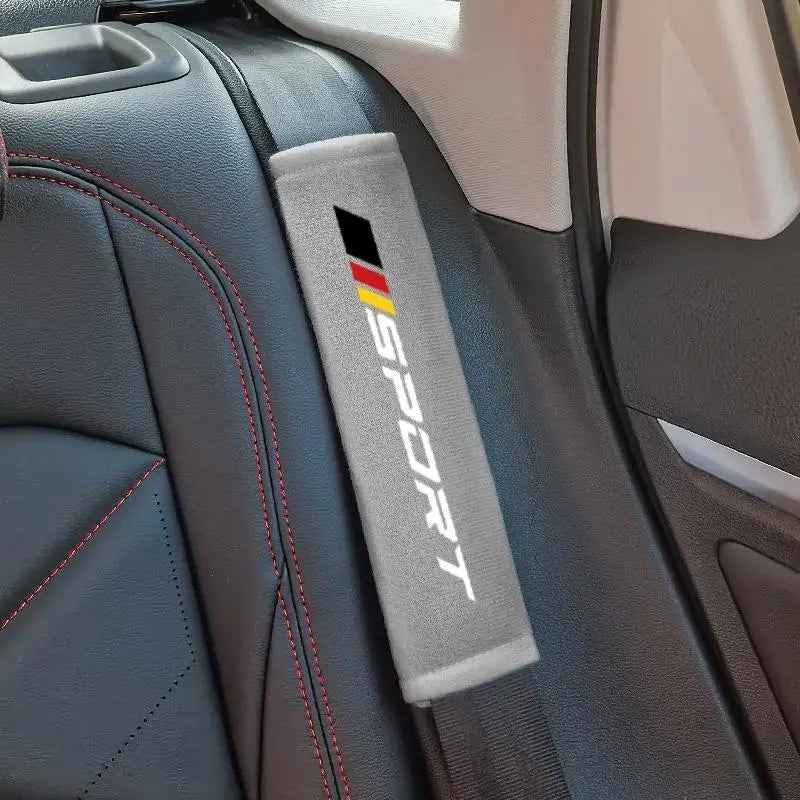 CM1 Soft Comfortable Car Seat Belt Cushions Personalized Fashionable Zpaxo Gray