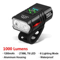 T6 LED Bike Headlight – USB Rechargeable, 1000LM, IPX5