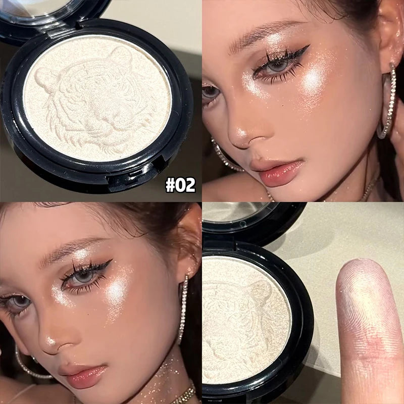 Pearlescent Diamond Highlighting Natural Glossy Effect Brighten The Contour and Modify Face Lasting Shimmer High Gloss Makeup Zpaxo 02