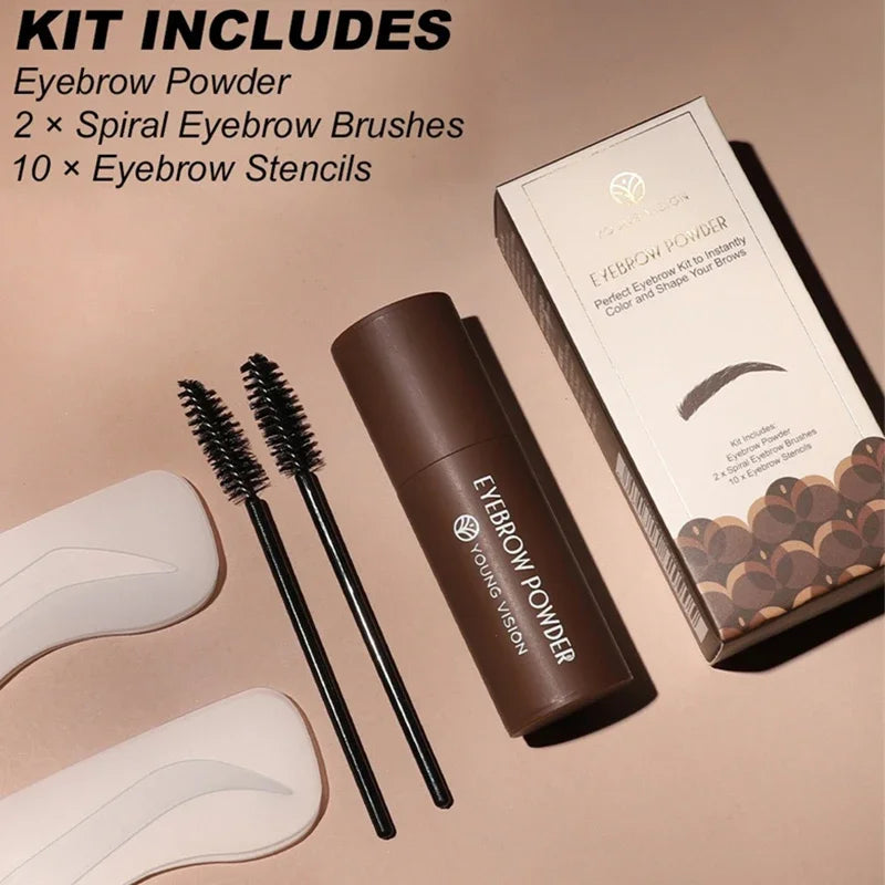 Eyebrow Stamp Waterproof Long Lasting Natural Brow Stamp Shaping Kit Shape Brow Stamp Contouring Stick Hairline 9 Colors Zpaxo