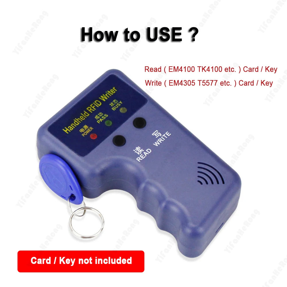 125KHz EM4305 Copier Writer Handheld Copy RFID T5577 Smart Duplicator Programmer Reader 5Pcs Rewritable Cards Zpaxo