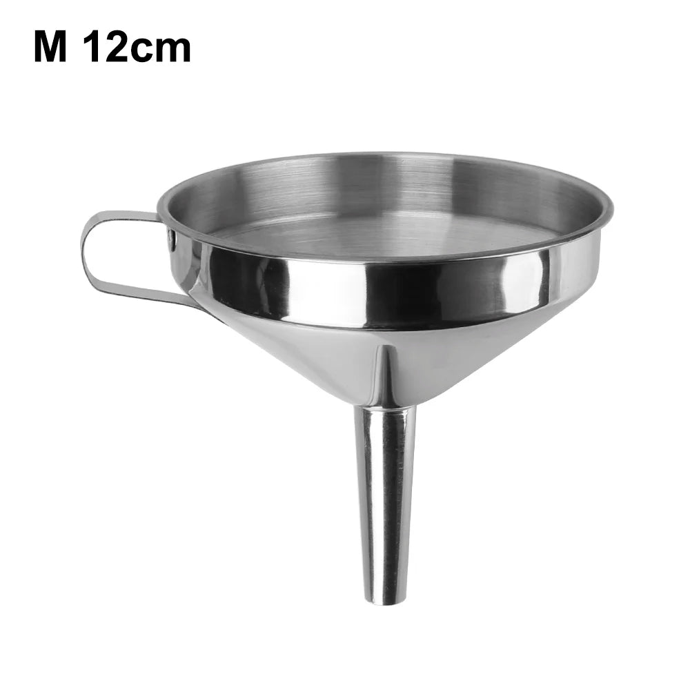 Wide Mouth Funnels Stainless Steel Detachable Filter Metal Funnel Zpaxo 2