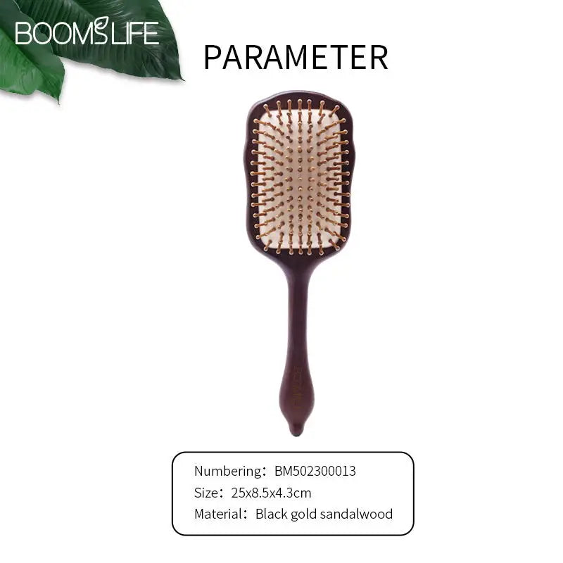 Detangling Hair Brush Women Custom Name Sandalwood HairBrush Wide Tooth Paddle Hairbrush Wood Comb for Hair Massage Scalp Brush Zpaxo
