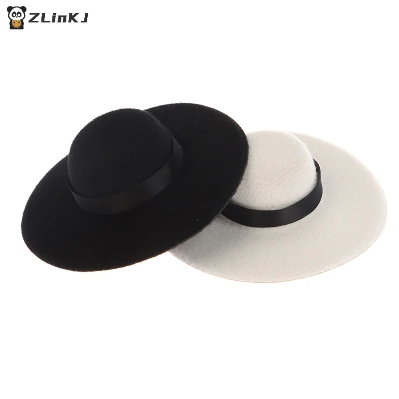 ▶1PCS Miniature Doll Top Hat Craft Hats Mini Dollhouse DIY ToysFit for 11.5"-12"(30cm) Doll Clothes Accessories Zpaxo