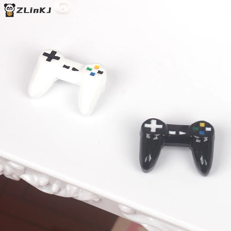 ▶1Pc 1:12 Dollhouse Miniature Simulation Gamepad Game Controller Model Living Scene Decor Toy Doll House Accessories Zpaxo