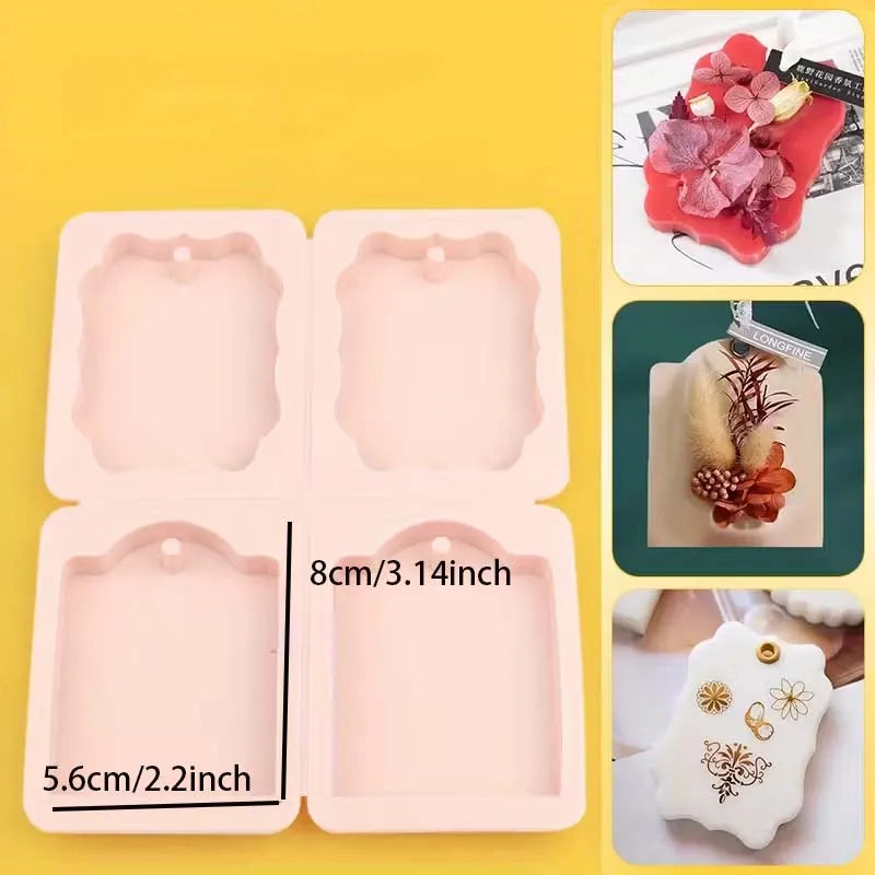 4-Style Silicone Molds – Resin Keychain, Candle & Jewelry DIY Silicone Casting Molds Zpaxo style 1