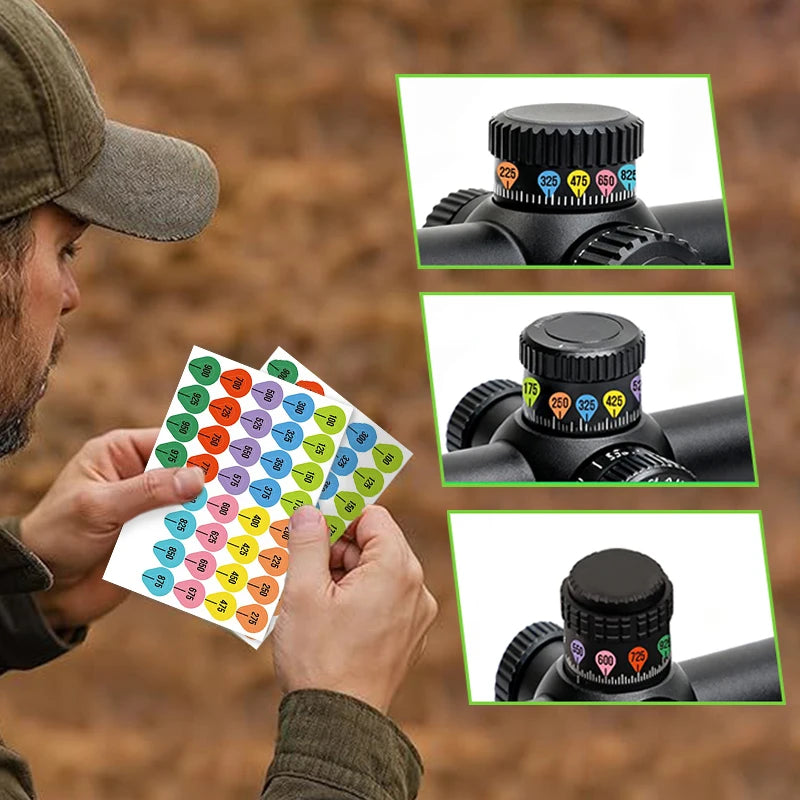 Precision Shooting Rifle Scope Turret Stickers Fit Most Caps 5 10 Zpaxo