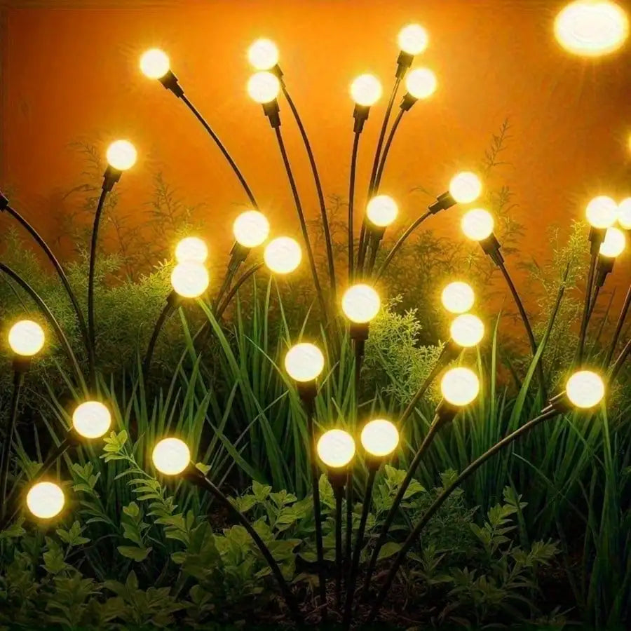 Solar-powered Firefly Lamp Warm White Light Environmentally Friendly