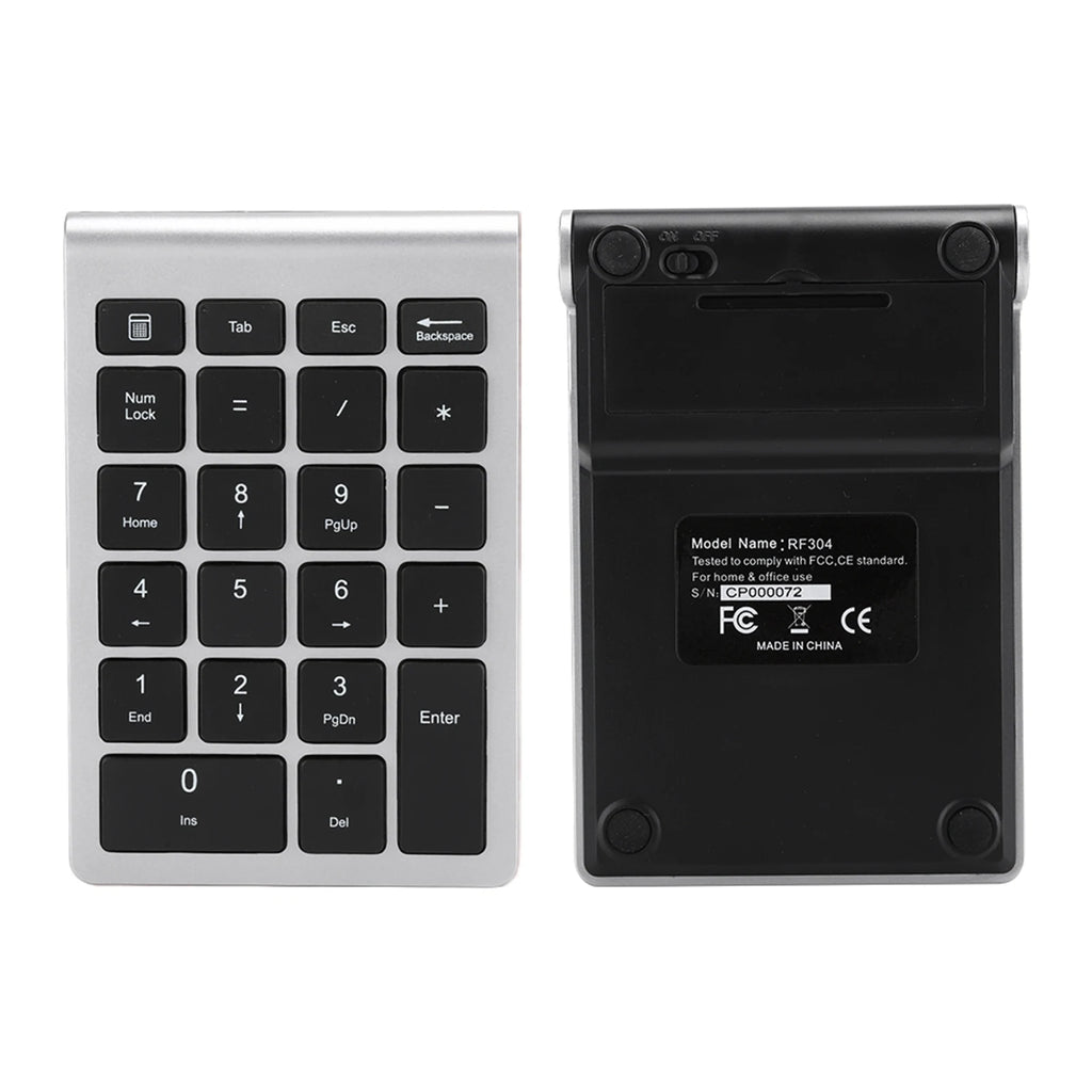 RF304 22 Keys Numeric Keypad Wireless Keyboard USB 2.4G Wireless Mini Keyboard with Receiver Zpaxo