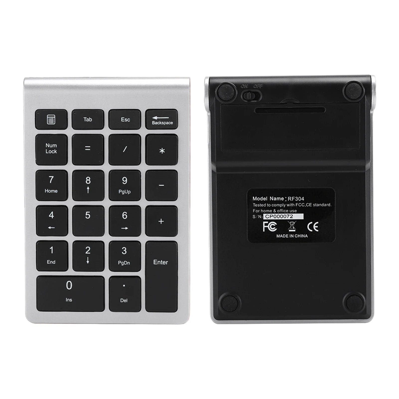 RF304 22 Keys Numeric Keypad Wireless Keyboard USB 2.4G Wireless Mini Keyboard with Receiver Zpaxo