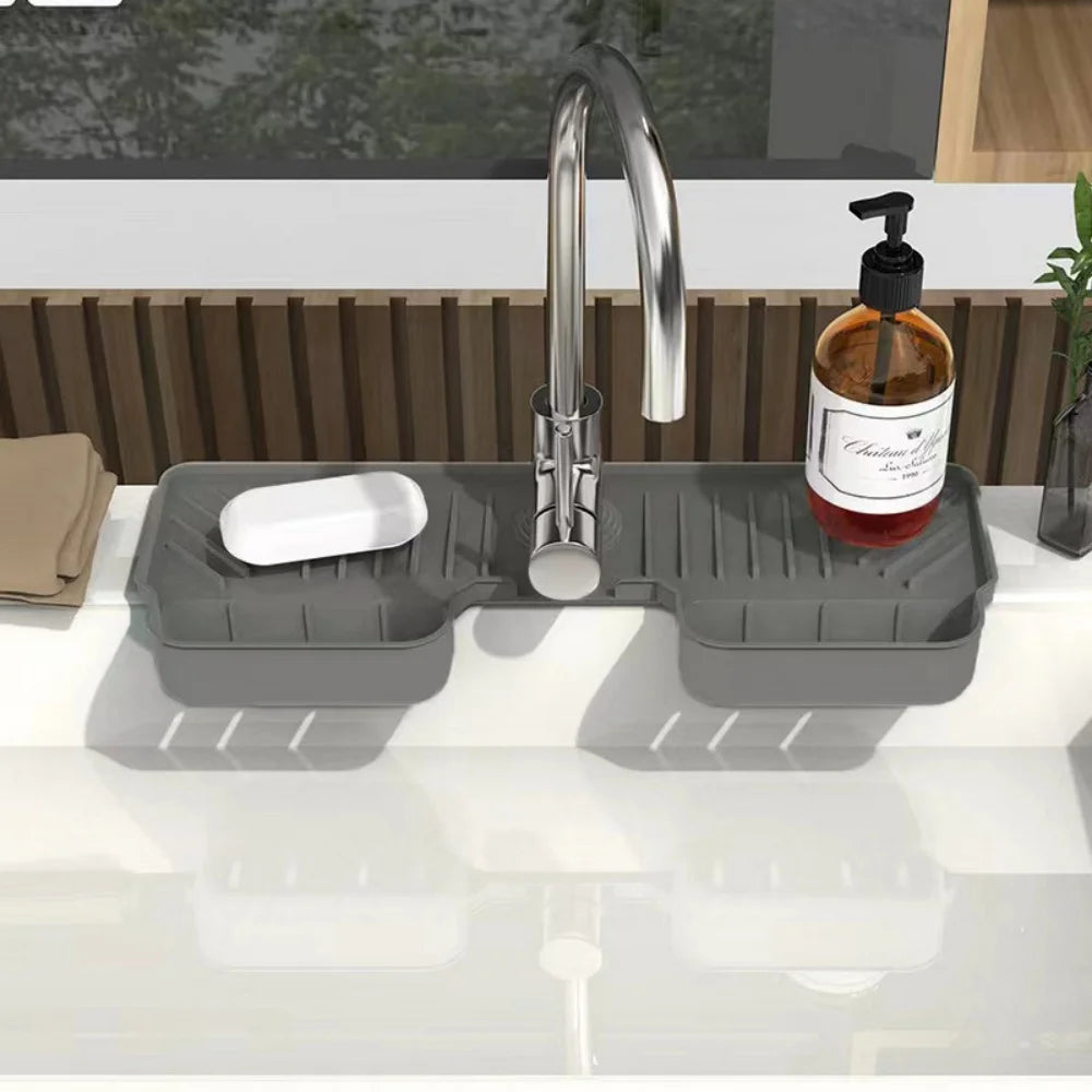 Kitchen Silicone Faucet Sink Splash Guard Waterproof Mildew-proof Mat