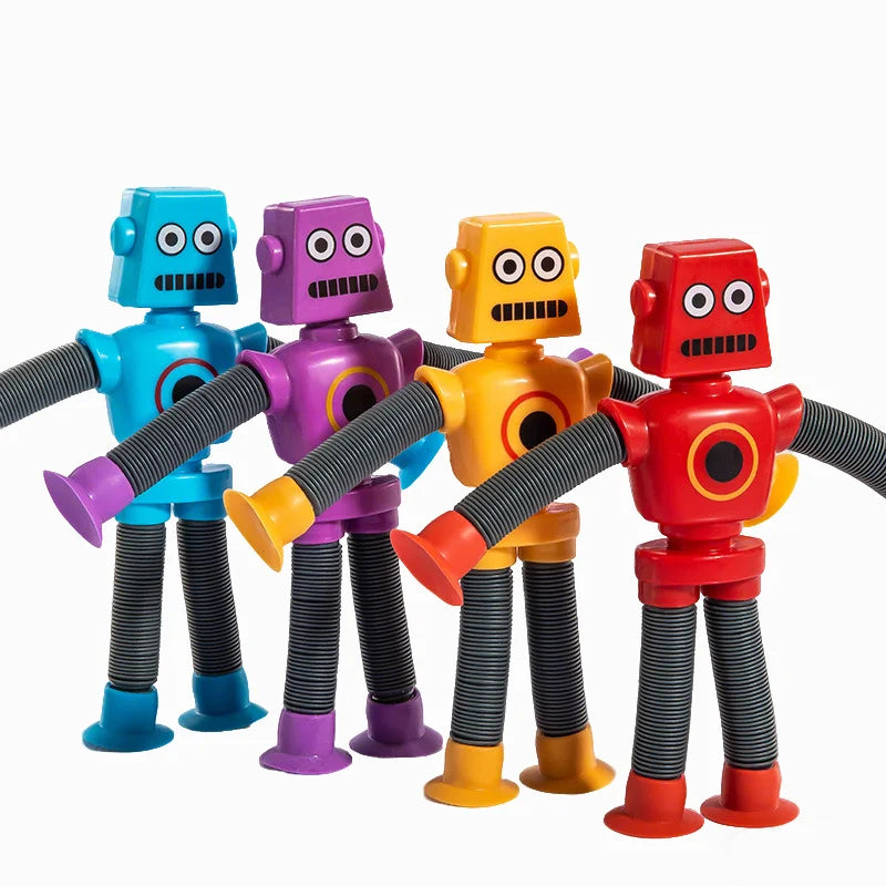 4 Suction Cup Telescopic Giraffe Robot Toys Stress-relieving Fun Zpaxo 4pcs robot