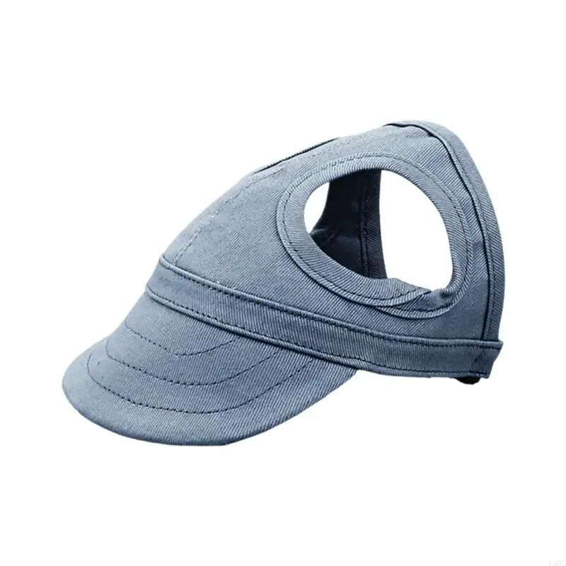 Stylish Dog Cap 4 Size Available Breathable Design Pet Sun Hat For Daily Walks And Play Beach Zpaxo for Navy Blue M CN