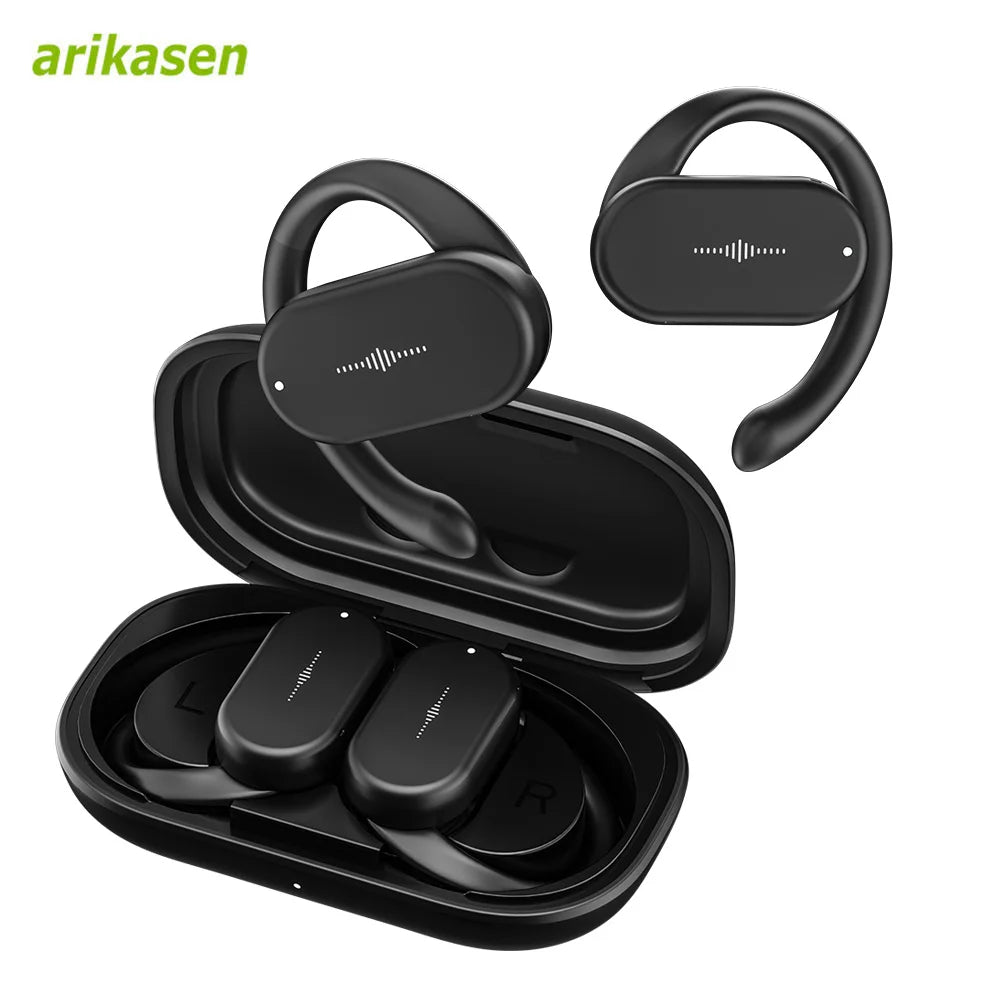 Wireless Headphones TWS Open Ear Rotatable Earhooks Bluetooth 5 3