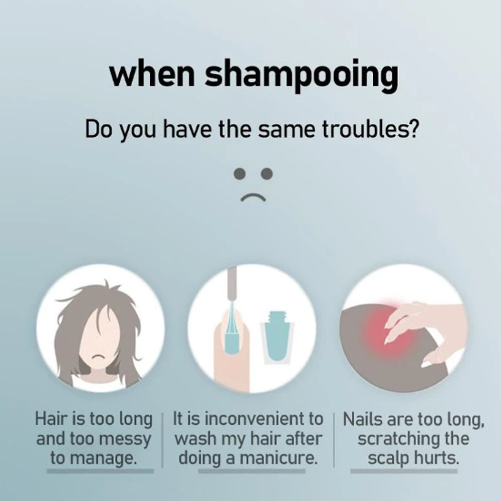 Gifts Comb Head Silicone Hair Washing Brush Easy To Clean Scalp Scratcher Massage Brush High Quality Washing Hair Tool Zpaxo