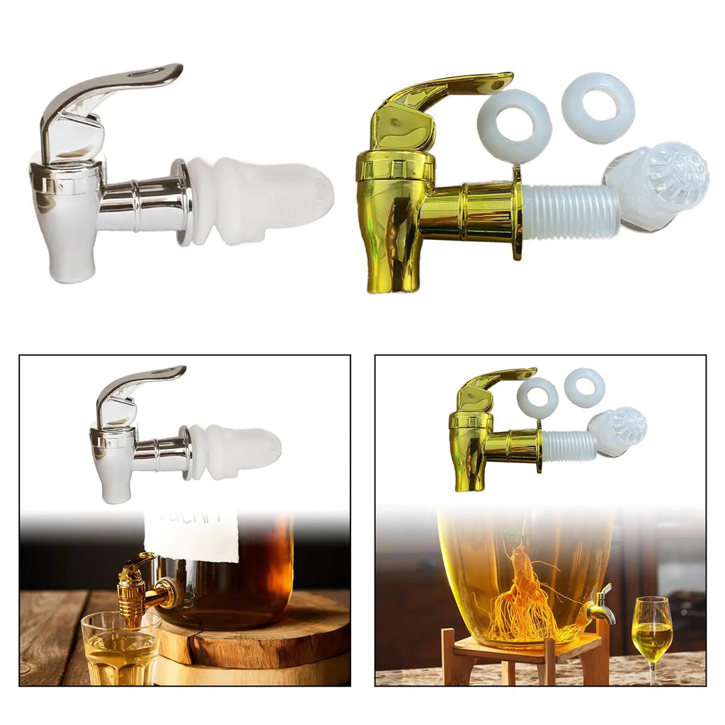 Beverage Dispenser Tap Water Dispenser Faucet Easy to Install Barrel Faucet for Fridge Restaurant Kitchen Home Juice Jar Zpaxo