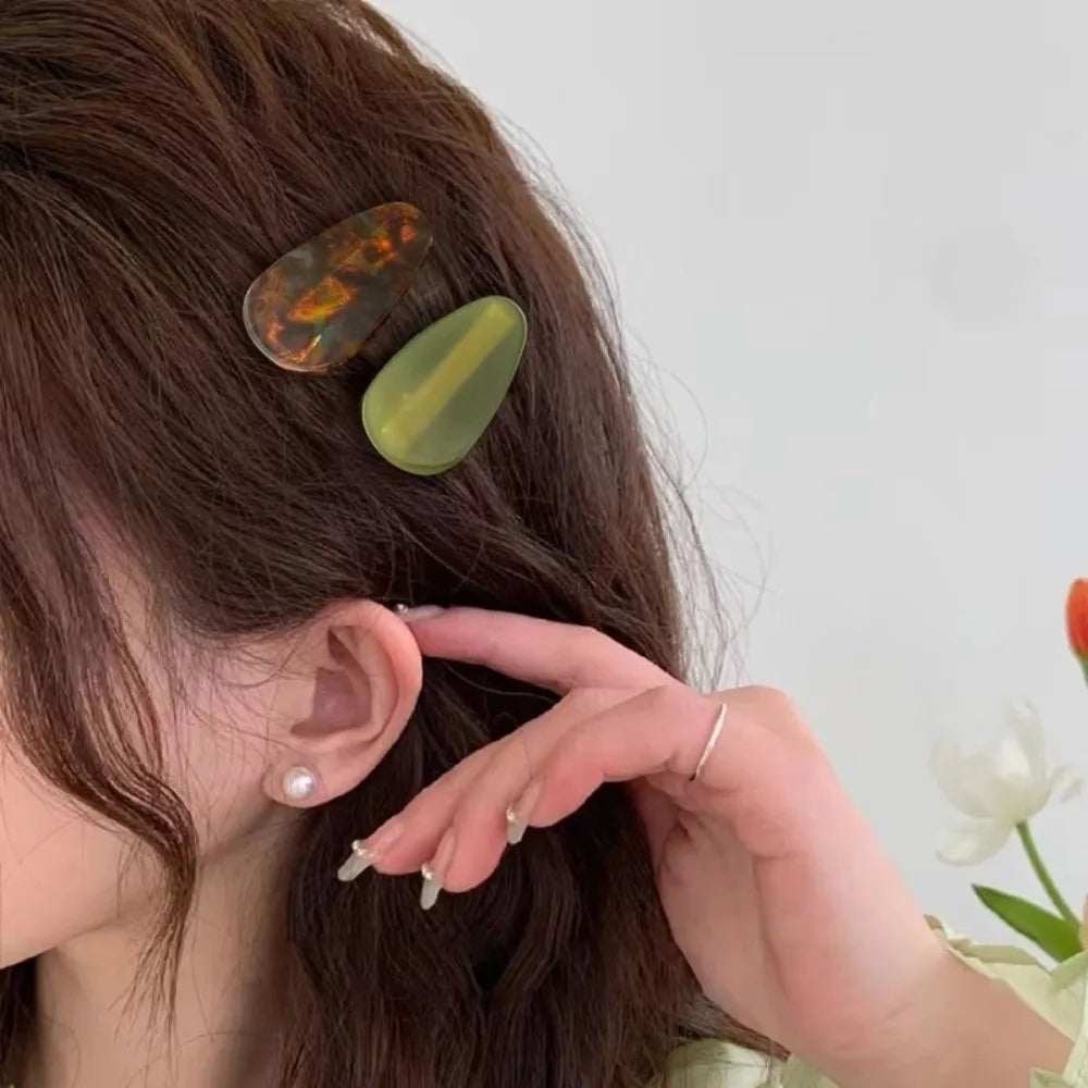 Fashion Vintage Colorful Hair Clip Drop Shape Headdress Barrettes Zpaxo