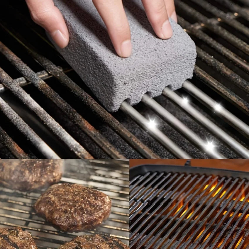 BBQ Grill Cleaning Pumice Brick – Barbecue Rack Scrubber