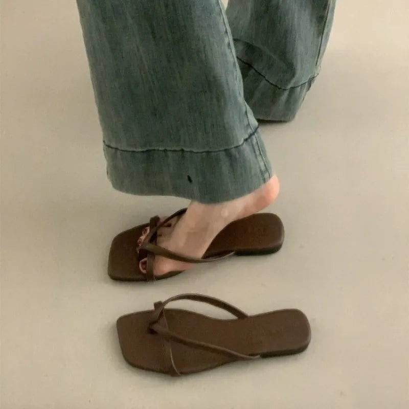 Flip-flops Women 20265 Summer Outside Wear Holiday Seaside Flat
