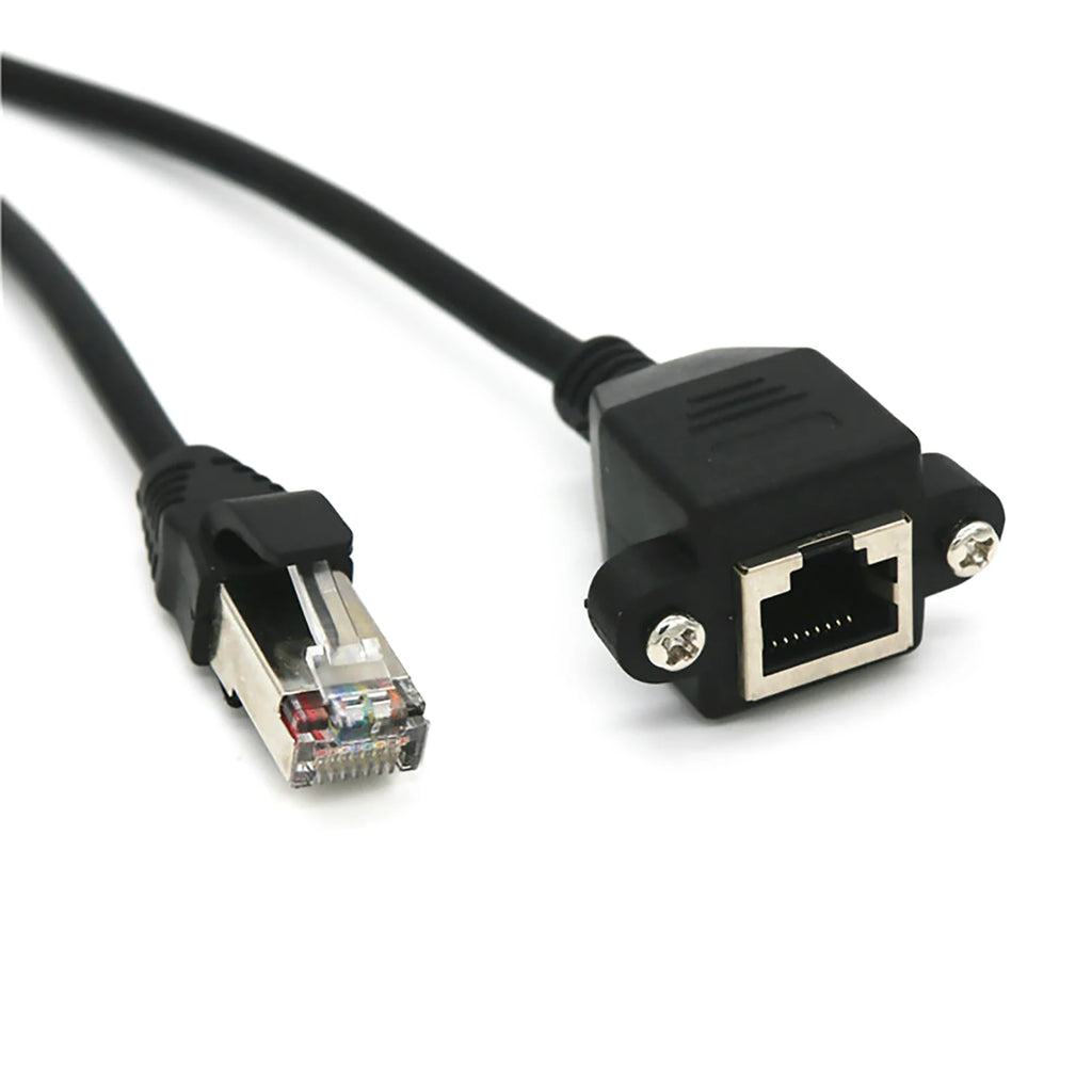 8Pin RJ45 Extension Cable Male Female Connector Ethernet LAN Network