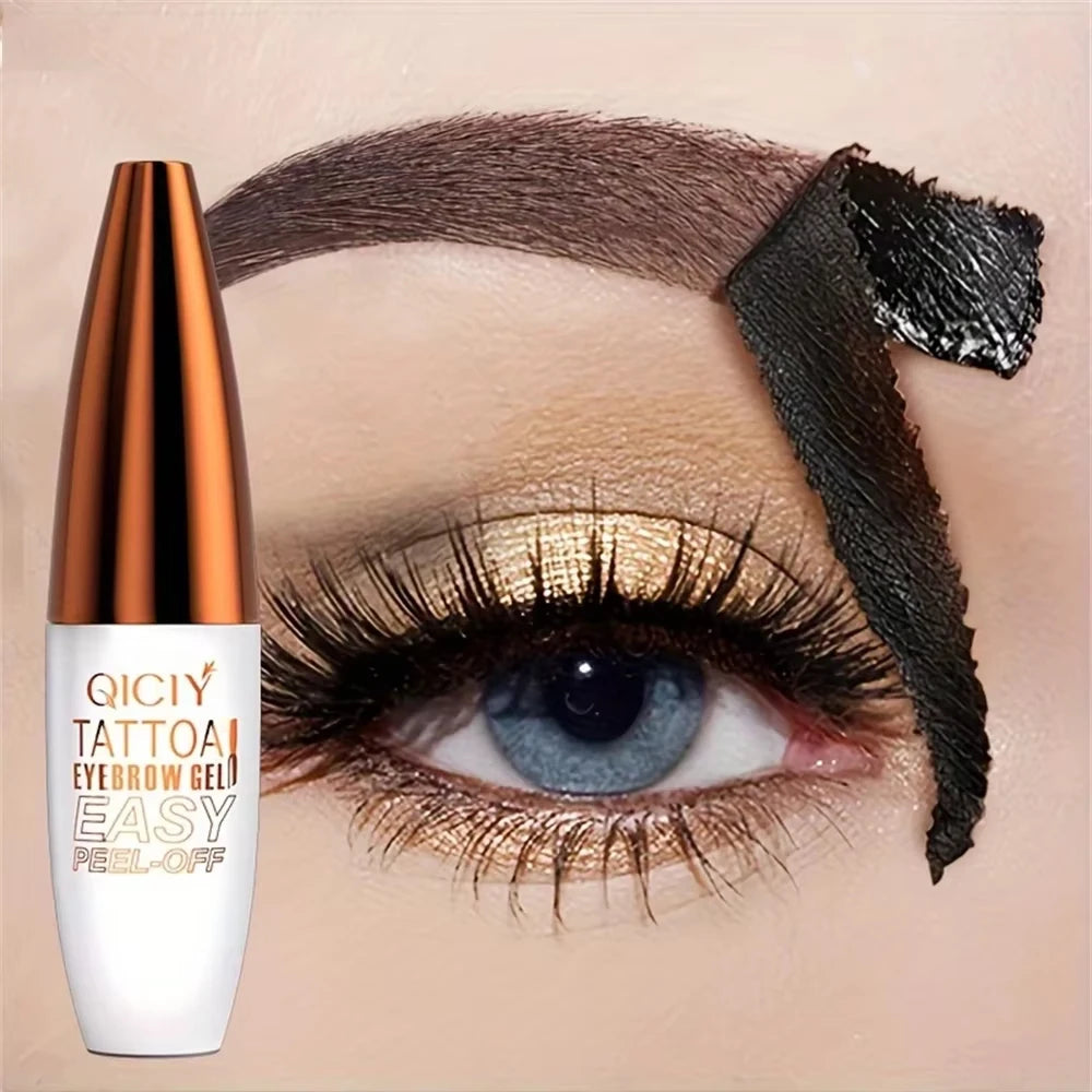 3 Color Semi Permanent Cream Peel-off Eyebrow Gel Quick-Drying Lasting Non-Fading Eyebrow Pencil Natural Brow Tattoo Tint Makeup Zpaxo