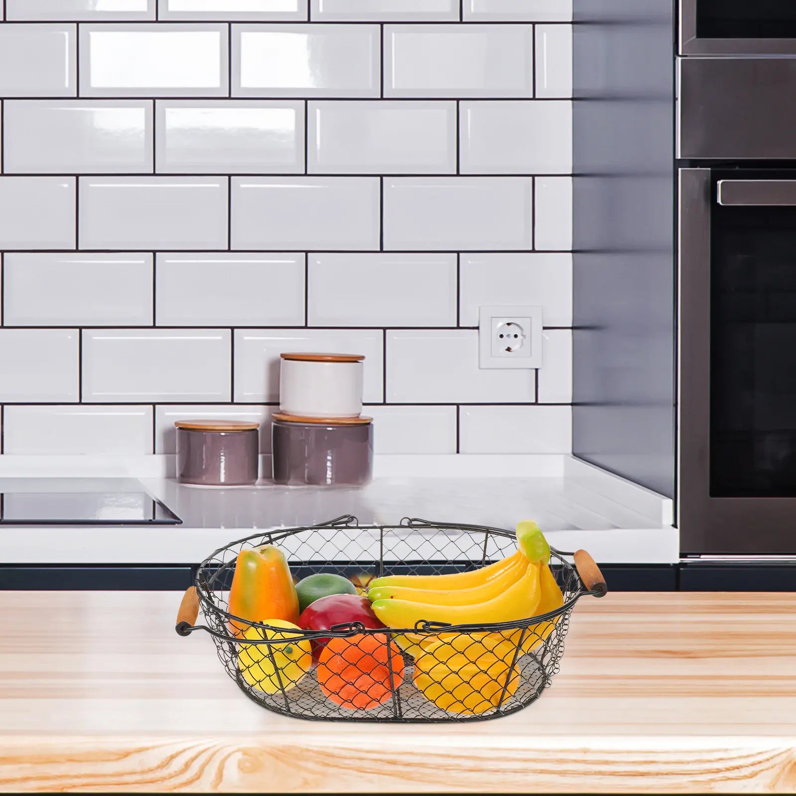 Firewood Storage Wire Baskets Large Metal Blanket Household Vegetable