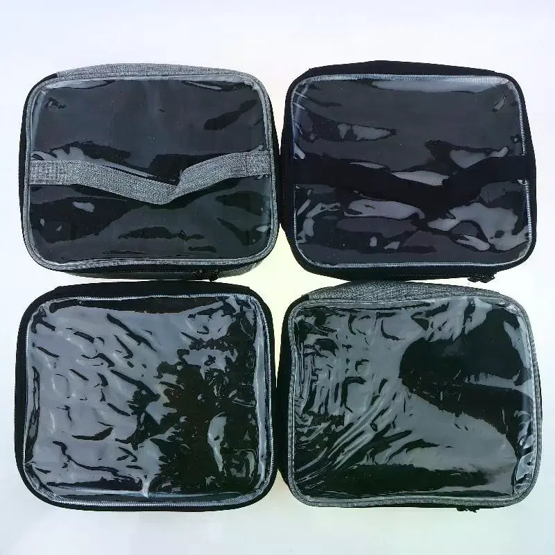 30-Slot Nail Polish Storage Bag Black Gray Portable Hand-held Large Zpaxo